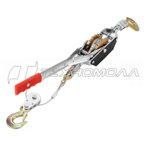 Лебедка рычажная, тяга - 2 т, подъем - 0,8 т, двойное храповое колесо// Matrix