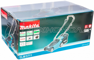 Электрическая несамоходная газонокосилка Makita ELM3711