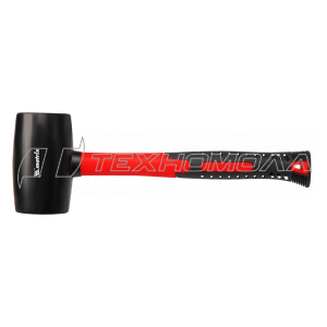 Киянка резиновая, 680 г, черная резина, фибергласовая рукоятка// Matrix