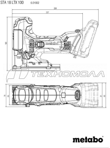 Аккумуляторный лобзик Metabo STA 18 LTX 100 601002890