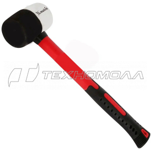 Киянка резиновая, MATRIX 225 г, черно-белая резина, фибергласовая рукоятка