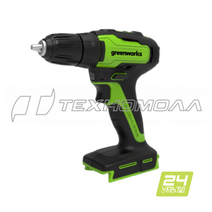 Ак. дрель Greenworks GD24DD35K2 (1хАКБ 2 Ач и ЗУ)