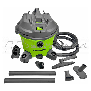 Пылесос строительный Greenworks G120WDV