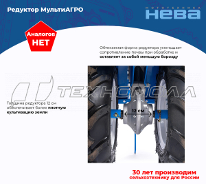 Мотоблок Нева МБ-23 МультиАГРО-ZS (GB270)