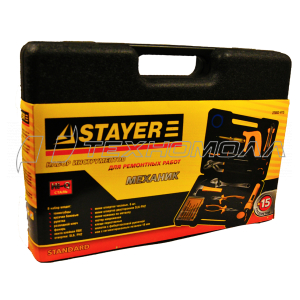 Набор инструментов STAYER "STANDARD" МЕХАНИК 15пр.