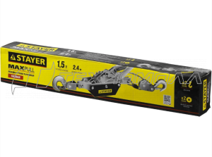 Лебедка STAYER "MAXPull" рычажная, тросовая, 1,5т Лебедка STAYER "MAXPull" рычажная, тросовая, 1,5т