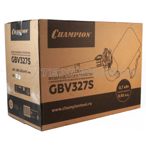 Воздуходувка CHAMPION GВV327S (0,7кВт 26см³ 3,9/5,75кг 720м³/ч 50л), CHAMPION