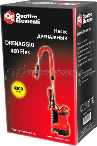 Дренажный насос QUATTRO ELEMENTI Drenaggio 400 FLES 241-796