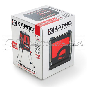 Уровень лазерный KAPRO 872 С НОЖКАМИ С ПЕРЕХОДНИКОМ 841 С 3 БАТАРЕЙКАМИ АА 872