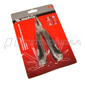 Мультитул Matrix 15 функций, авторазжим, в чехле, 160 мм