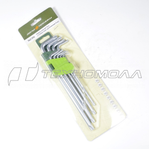 Набор ключей TORX 9 шт с отверстием длинных