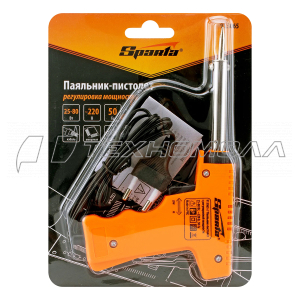 Паяльник-пистолет с регулировкой мощности 25-80 Вт// Sparta