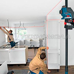 Линейный лазерный нивелир Bosch GLL 2-80 P + штатив BS 150 + вкладка под L-Boxx 0.601.063.205