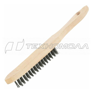 Щетка Курс(FIT) металл с дер. ручкой 4- рядная