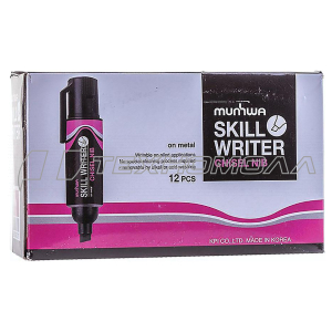 Маркер промышленный MunHwa "Skill Writer" (розовый), скошенный, 8мм