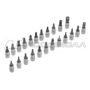 Набор инструментов, 1/4", пластиковый кейс 56 предметов Сибртех