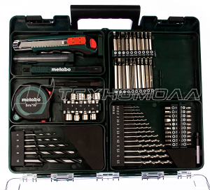 Аккумуляторный винтоверт Metabo BS 18 LT Set с набором оснастки 602102600